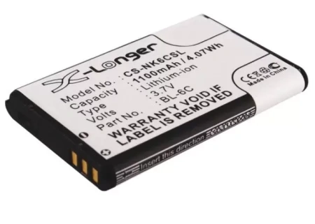 Аккумулятор CS-NK6CSL для Nokia 2115i, 2116, 2116i, 2125