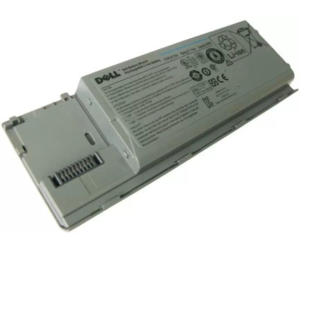 Аккумулятор (батарея) PC764 для ноутбука Dell Latitude D620, D630, 56Wh, 11.1V, 5040mAh серебряный