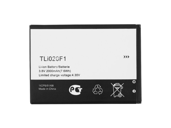 Аккумулятор Vixion TLi020F1 для Alcatel OT5045D, OT5010D, OT5042D, OT5042X, OT6036Y, OT7041D
