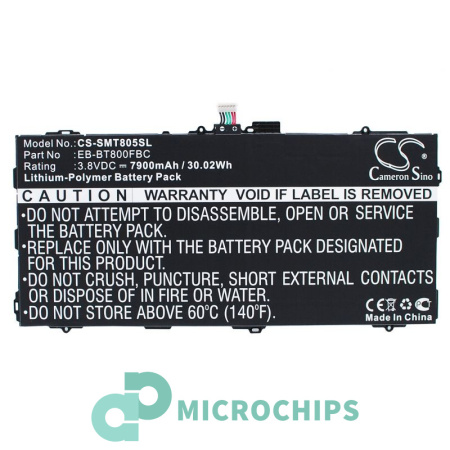 Аккумулятор для Samsung Galaxy Tab S 10.5 SM-T800, T805 (EB-BT800FBC) 7900mah