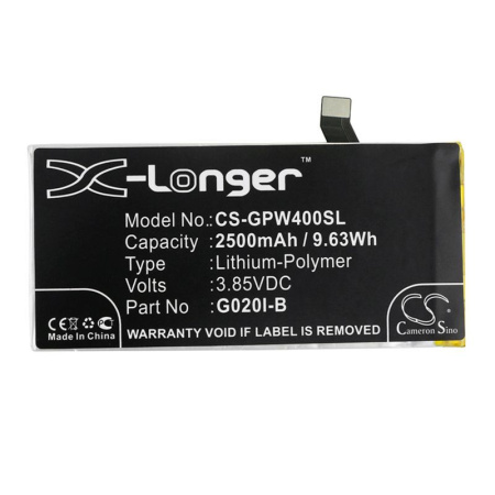 Аккумулятор для Google Pixel 4 2500mAh