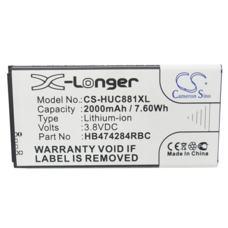 Аккумулятор для Huawei Ascend G615, G620, Y550, Honor 3C Lite (HB474284RBC) 2000mah CS