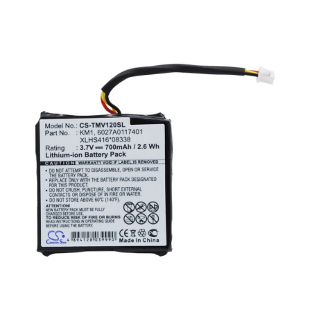 Аккумулятор для Tomtom Via 120, Via Live CS 700mAh